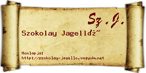 Szokolay Jagelló névjegykártya